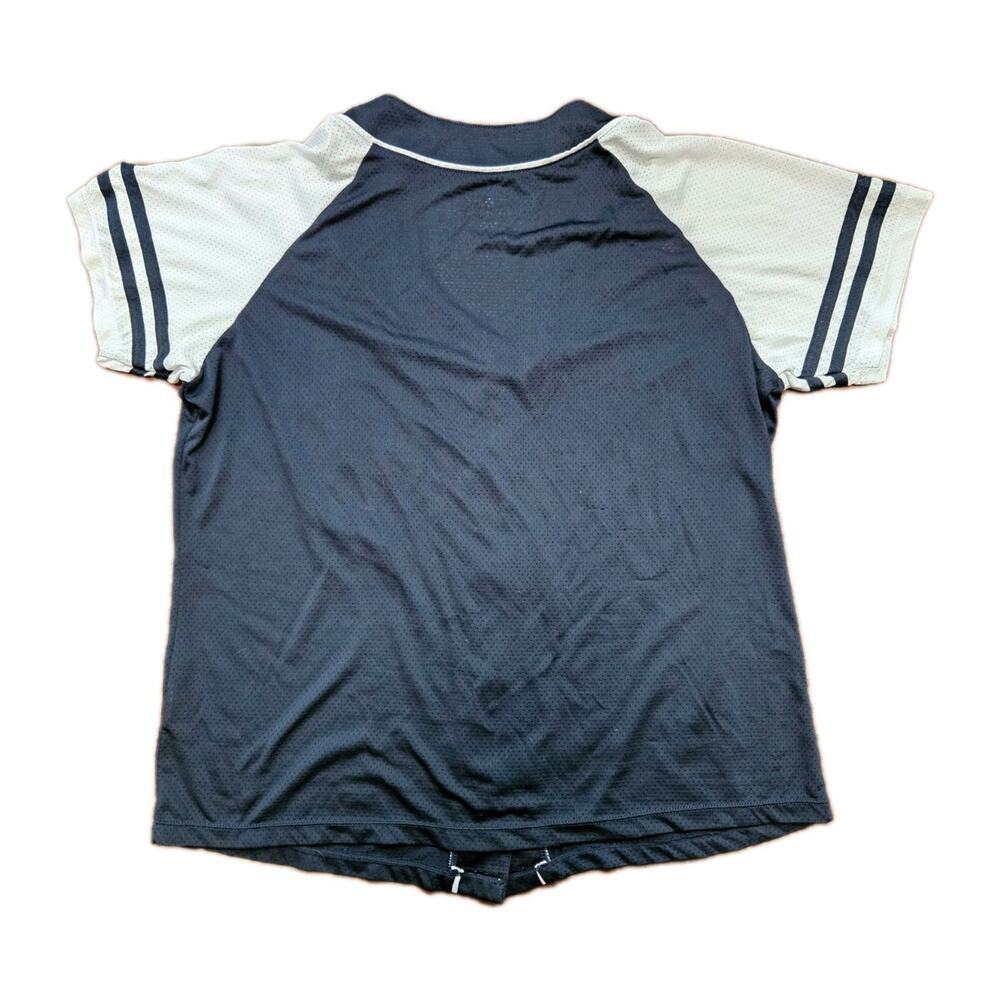 Boston Red Sox MLB Navy/White Button-Up Jersey Shirt KIDS Size L - Picture 2 of 7